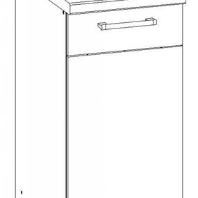 Dolná kuchynská skrinka Modena MD27 D40