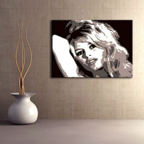 Ručne maľovaný POP Art obraz Brigitte Bardot