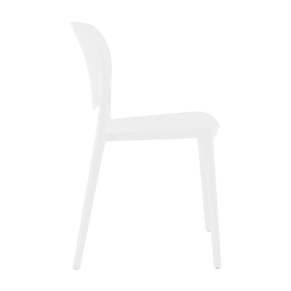 Plastová jedálenská stolička Fedra New - biela