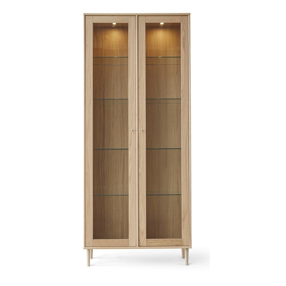 Vitrína s osvetlením v dekore duba 89x206 cm Mistral - Hammel Furniture