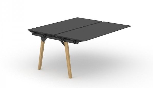NARBUTAS - Dvojmiestny prídavný stôl NOVA WOOD HPL 160x144 cm