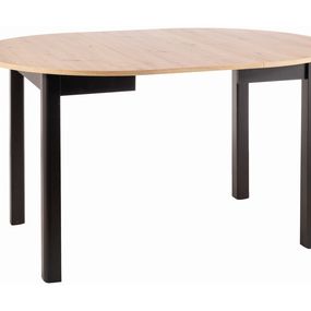DANTAL rozkladací jedálenský stôl, dub Artisan / čierna