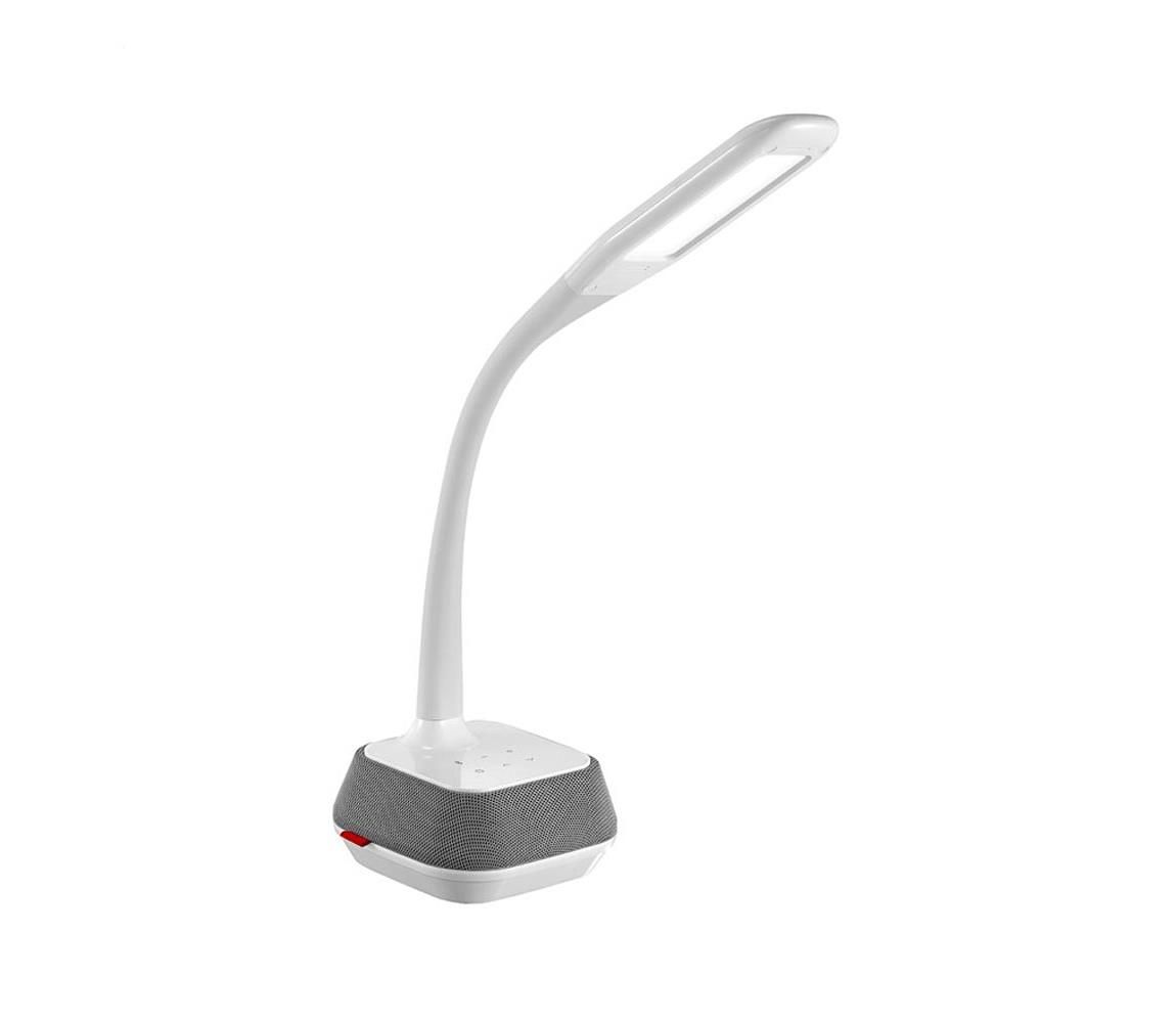 LED Stmievateľná stolná lampa s bluetooth reproduktorom a USB LED/18W/230V