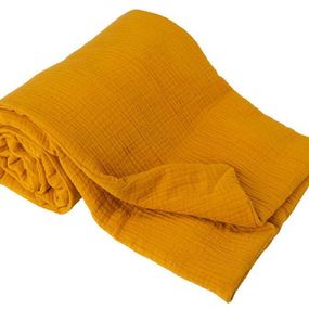 BABYMATEX Deka bavlnená Muslin horčicová 75x100 cm TB0370-06