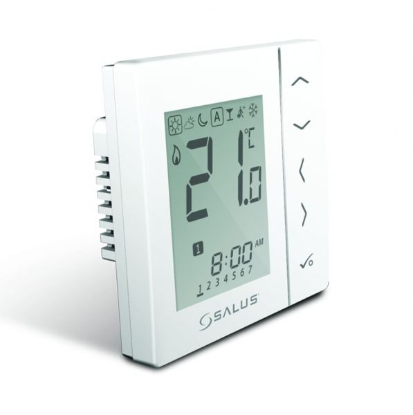 Salus VS10WRF bezdrôtový digitálny podomietkový termostat biely