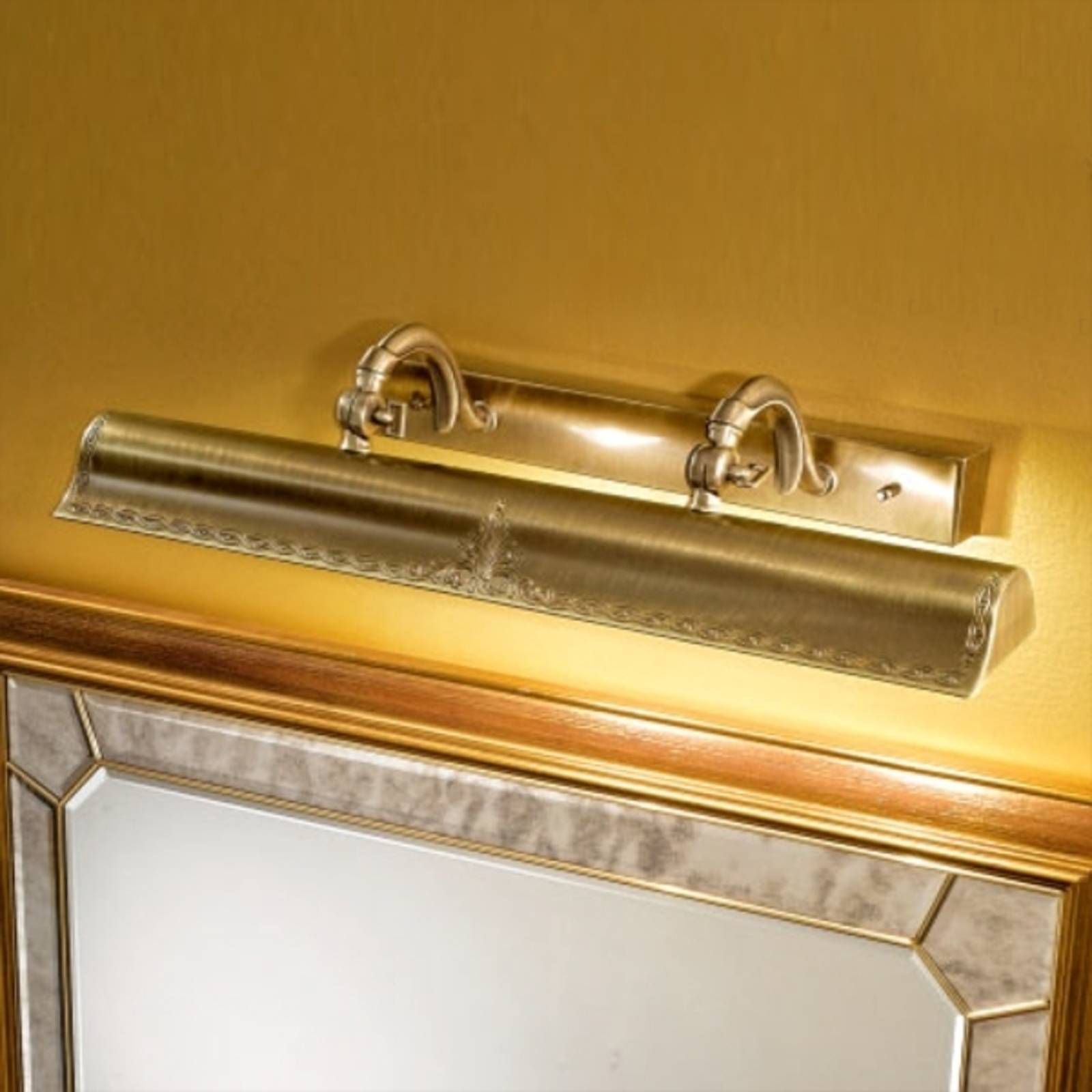 Cremasco Obrazové svetlo Galleria zlatej farby, Obývacia izba / jedáleň, mosadz, G5, 24W, L: 60 cm, K: 11cm