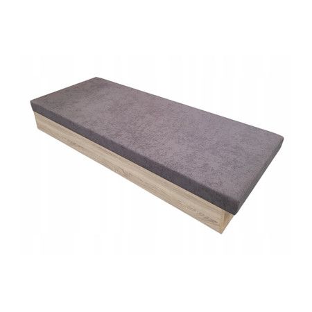 Váľanda Silver C90 - 90x200 cm Tkanina 66 Pánty vpravo Dub sonoma