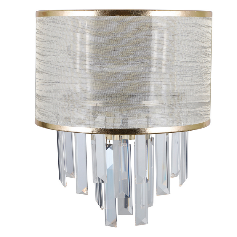 ITALUX WL-45660-2 Torreia krištáľové nástenné svietidlo 2xE14 starožitná mosadz