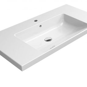 GSI - NORM keramické umývadlo 100x18x50 cm, biela ExtraGlaze 8633111