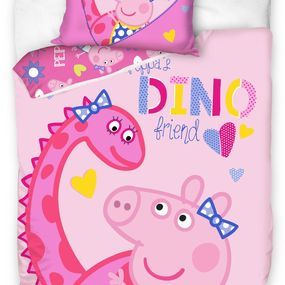 DomTextilu Detské posteľné obliečky s mtívom Peppa Pig 3 časti: 1ks 140 cmx200 + 2ks 70 cmx80 70x80 cm 27997-222897