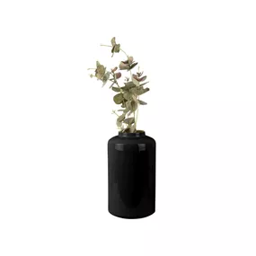 Čierna smaltovaná váza PT LIVING Grand, výška 33 cm
