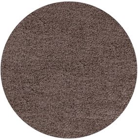 Ayyildiz koberce Kusový koberec Life Shaggy 1500 mocca kruh - 80x80 (priemer) kruh cm