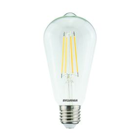 Sylvania 0029309 LED žiarovka filament 1x7W | E27 | 806lm | 2700K- stmievateľná, číra