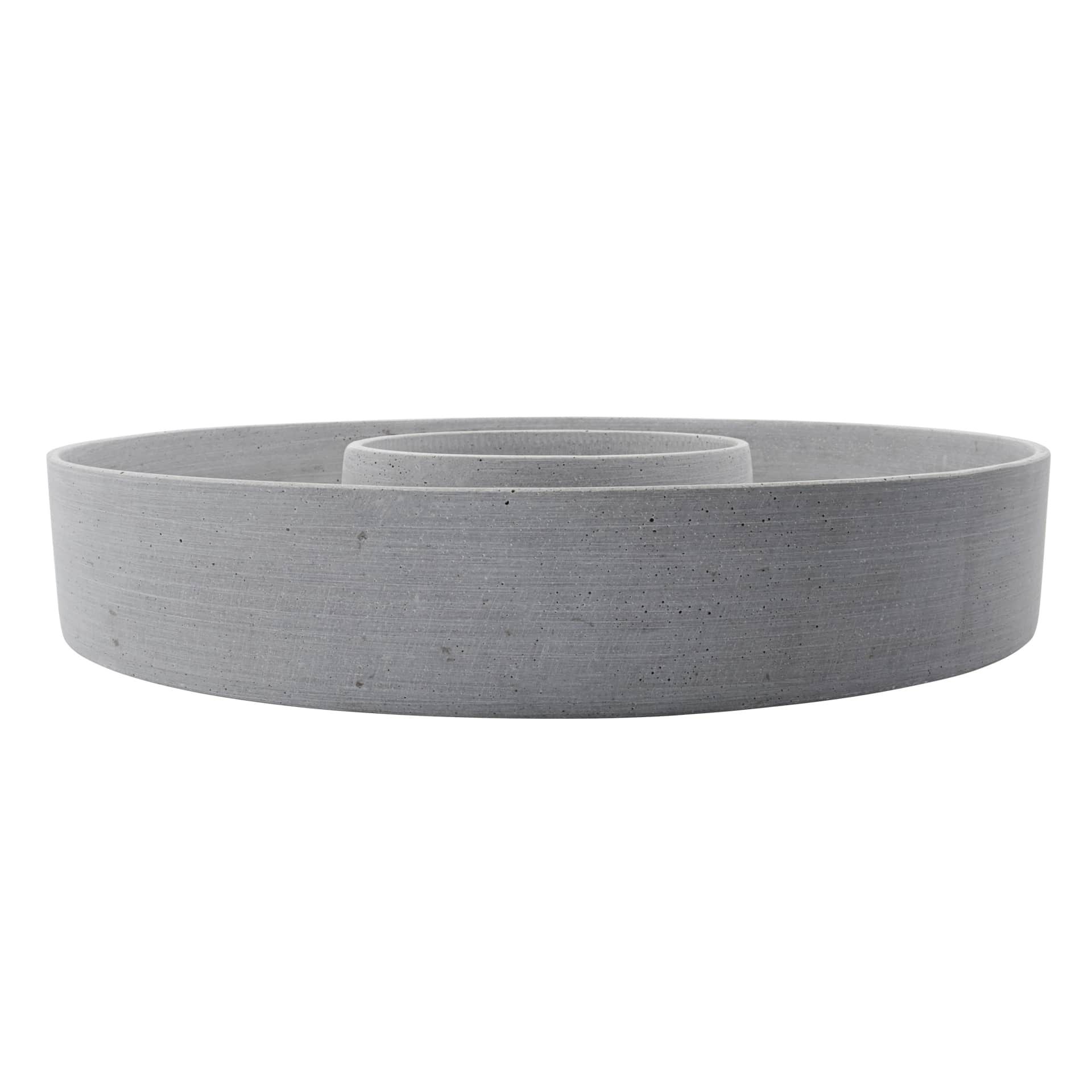 House Doctor Svietnik The Ring Grey Polystone 45 cm