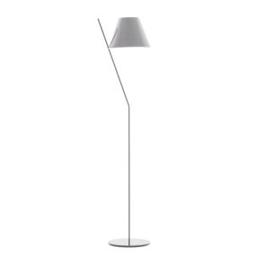 Artemide La Petite dizajnérska stojaca lampa biela, Obývacia izba / jedáleň, hliník, polykarbonát, metakrylát, E27, 12W, K: 160cm