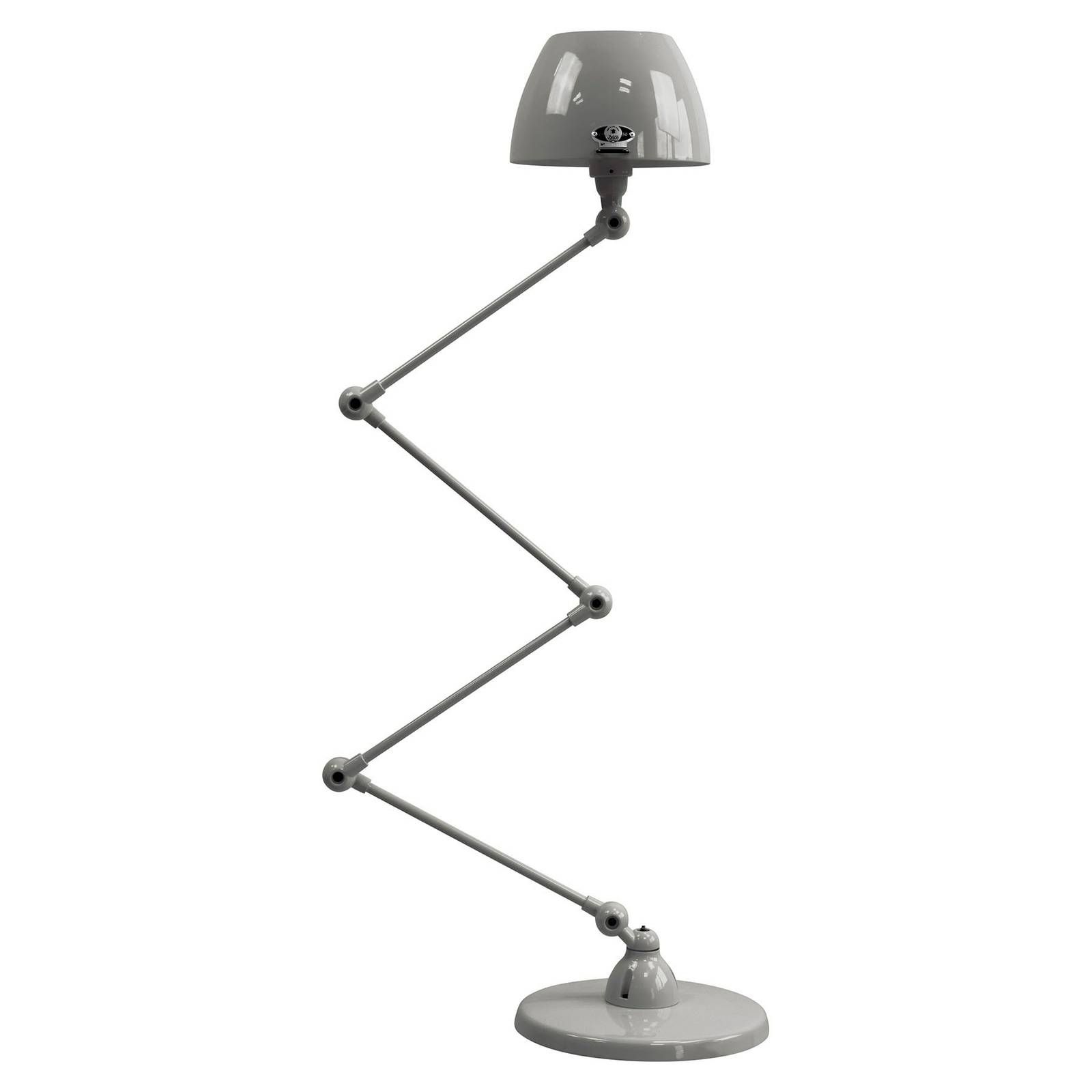 Jieldé Aicler AIC433 kĺbová stojaca lampa, sivá, Obývacia izba / jedáleň, hliník, oceľ, E14, 25W