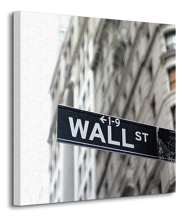 Wall Street, znak - Obraz na płótnie CKS0157