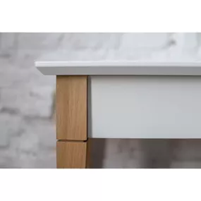 Biely toaletný stolík Ragaba Mimo, šírka 65 cm
