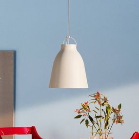 FRITZ HANSEN Caravaggio P3 matná biela, Obývacia izba / jedáleň, hliník, oceľ, E27, 100W, K: 51.6cm