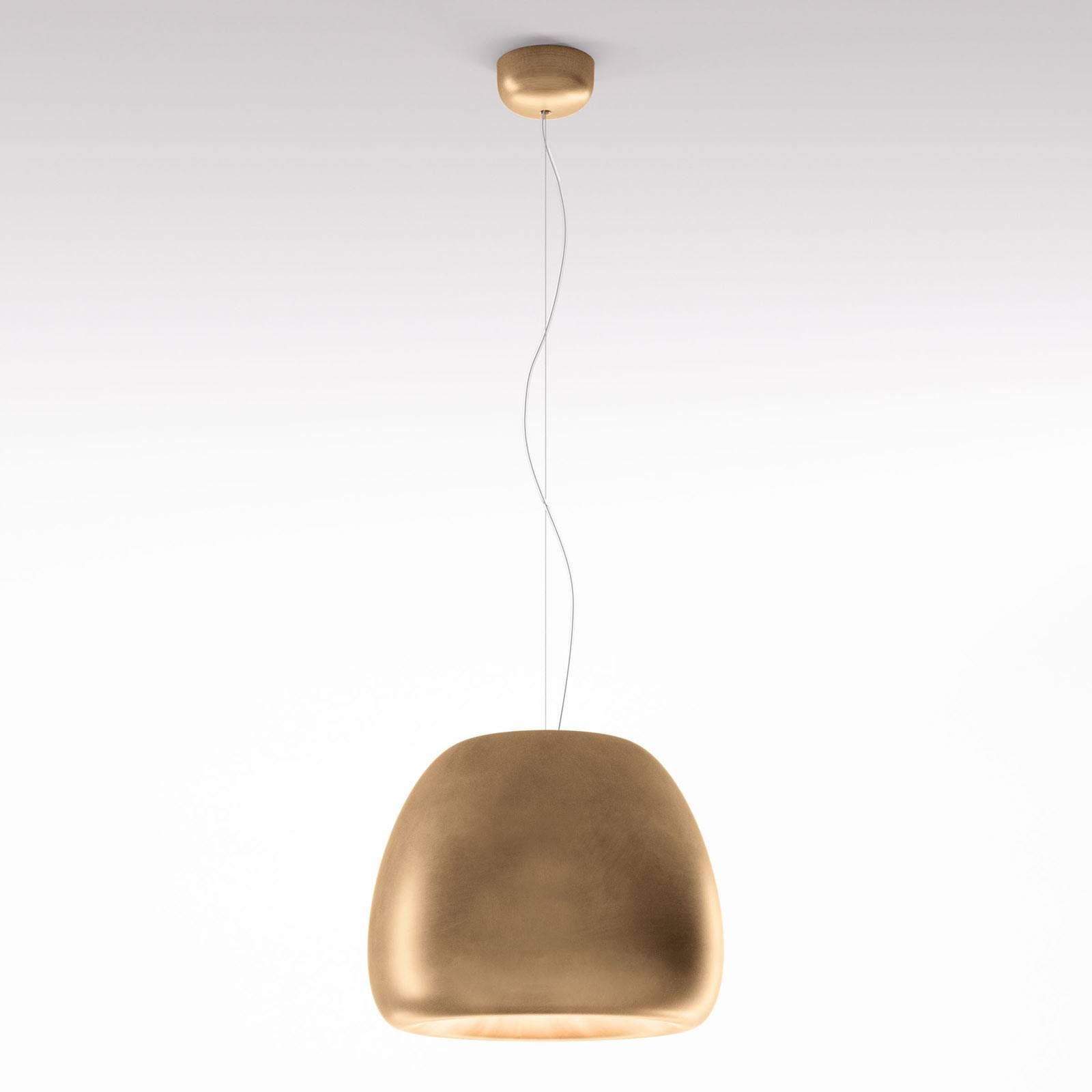 Rotaliana Pomi H2 závesná lampa zlatá Ø 41, 5 cm, Obývacia izba / jedáleň, oceľ, E27, 21W, K: 33cm