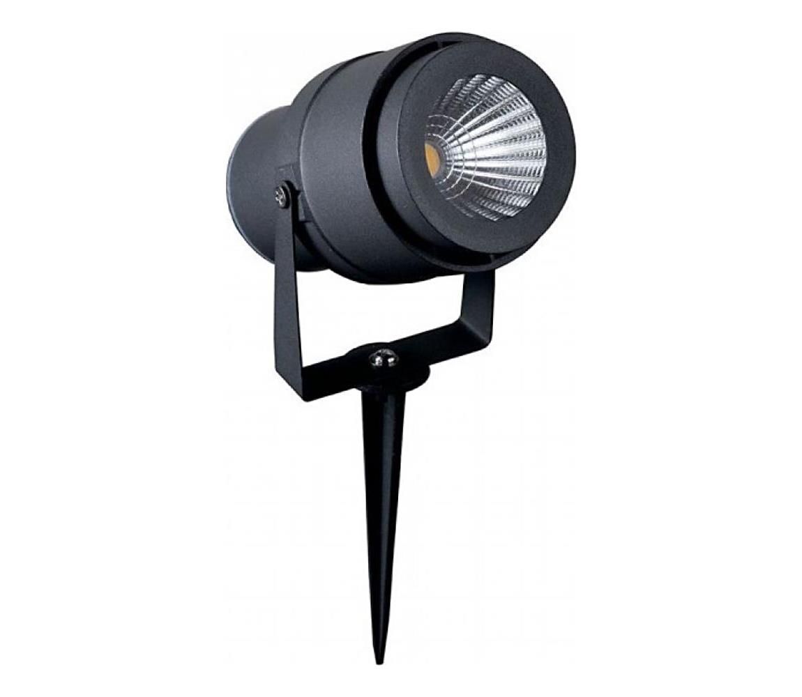 LED Vonkajšia lampa LED/12W/100-240V IP65 3000K šedá