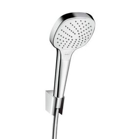 HansGrohe Croma Select E - Ručná sprcha Vario Porter, súprava 1,25 m, biela/chróm 26425400