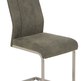 Jedálenská stolička Kevin, hnedá vintage optika kože