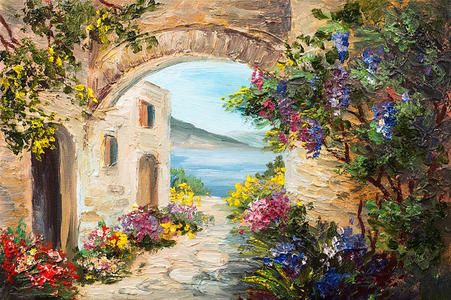 Provence Obraz Maľovaná ulička zs1099