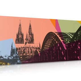 Obraz digitálna ilustrácia mesta Kolín