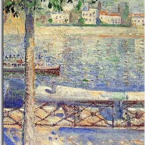 Reprodukcie Edvard Munch - View over the River at St.Cloud zs10223