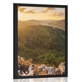 Plagát Vršatské bradlá na Slovensku - 30x45 black