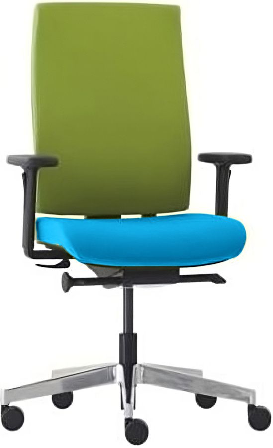 RIM Kancelárska stolička FLASH FL 745 zeleno-modrá SKLADOVÁ