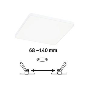 Paulmann Veluna Edge LED zapustené 4000K 16x16 cm, Obývacia izba / jedáleň, plast, 12W, P: 16 cm, L: 16 cm, K: 0.9cm