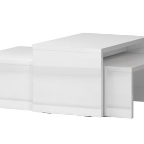 Set konferenčných stolíkov tiana - biela