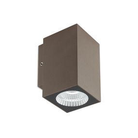 REDO 90086 QUAD exteriérové nástenné svietidlo CREE COB LED 3W 360/280lm 3000K IP65 hnedá