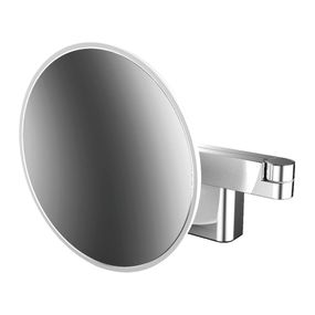 Emco Cosmetic mirrors Evo - Kozmetické zrkadlo nástenné s LED osvetlením, 2 ramená, 3 násobné zväčšenie, chróm 109506031