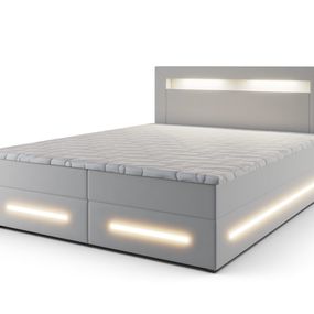 Expedo Čalúnená posteľ boxspring MINOR + topper, 140x200, soft 17