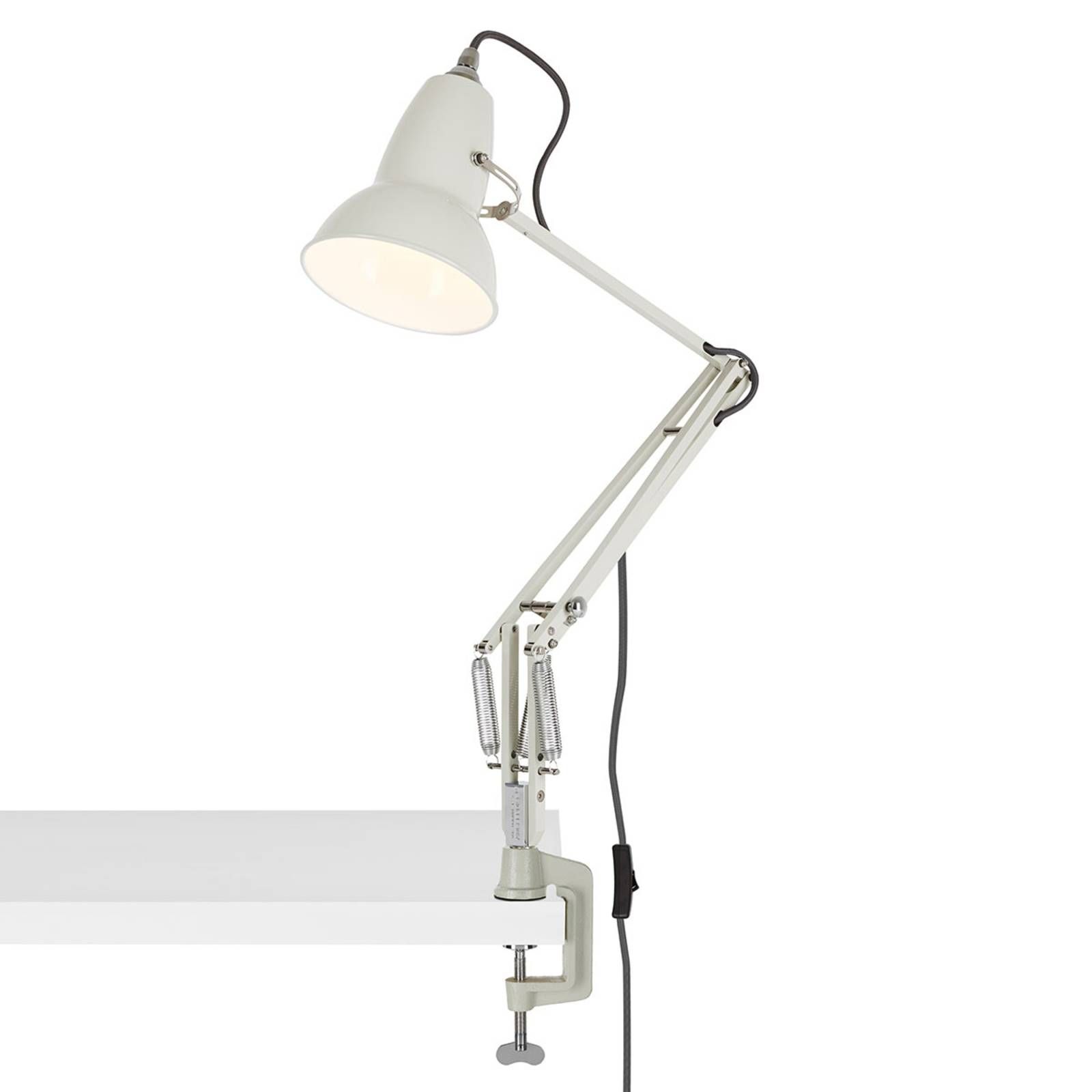 Anglepoise Original 1227 upínacia lampa biela, Pracovňa / Kancelária, hliník, oceľ, E14, 3W, K: 50cm