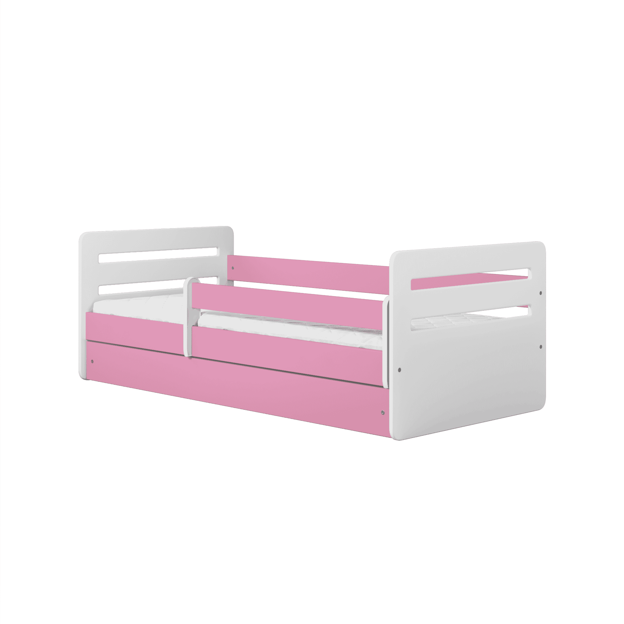 Letoss Detská posteľ TOMI - 140/80 Ružová S matracom S uložným priestorom