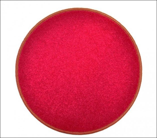 Eton rúžový koberec guľatý - 120 cm