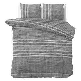 DomTextilu Elegantné sivé vzorované posteľné obliečky z kolekcie ELEGANCE 200 x 220 cm 36977