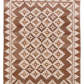 Diamond Carpets koberce Ručne viazaný kusový koberec M. Kelim DE 2262 Brown Mix - 160x230 cm