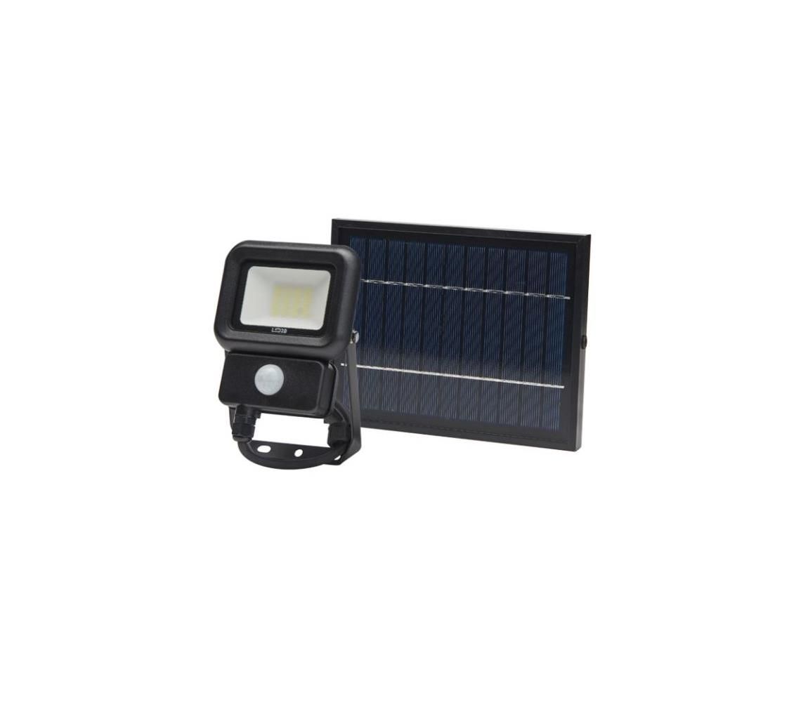 LED Vonkajší solárny reflektor so senzorom LED/10W/3,7V 6500K IP65