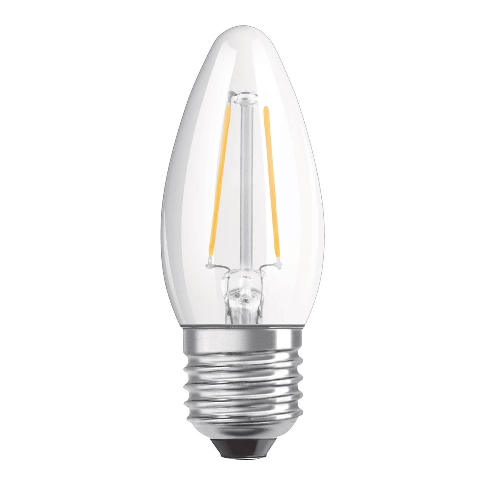 OSRAM LED sviečka E27 4, 8W teplá biela stmievateľn, E27, 4.8W, Energialuokka: F, P: 9.5 cm