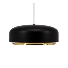 Čierne LED závesné svietidlo s kovovým tienidlom ø 40 cm Hazel medium – UMAGE