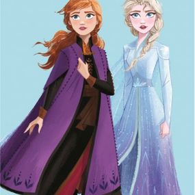 DISNEY, Detský uterák 35x65 FROZEN modrý