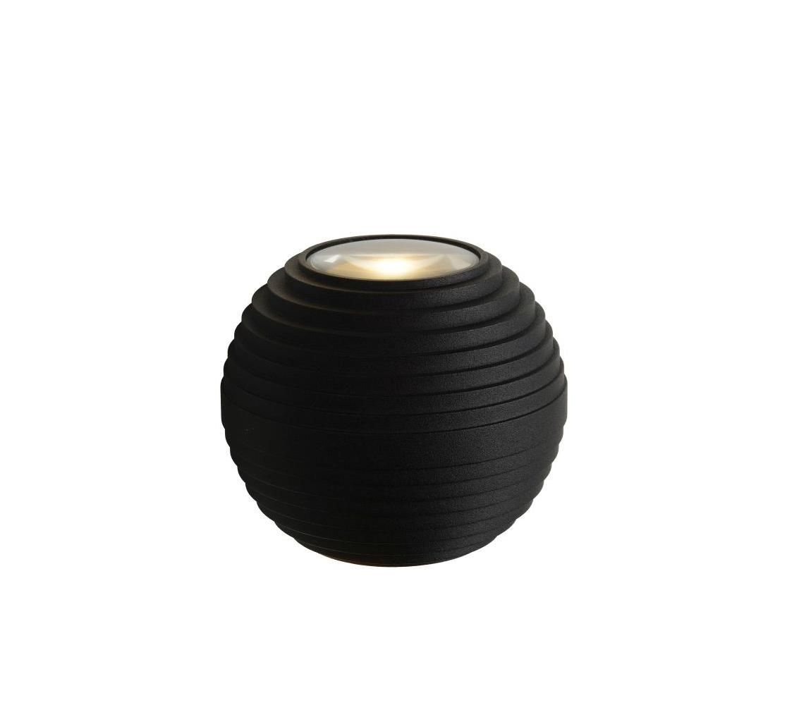 Lucide 17804/06/30 - LED vonkajšie nástenné svietidlo AYO 2xLED/3W/230V čierne