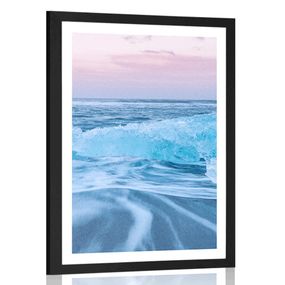 Plagát s paspartou ľadový oceán - 60x90 black