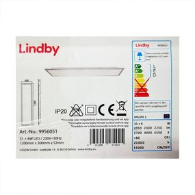 Lindby - LED RGB Stmievateľné stropné svietidlo KJETIL LED/37W/230V Wi-Fi Tuya +DO