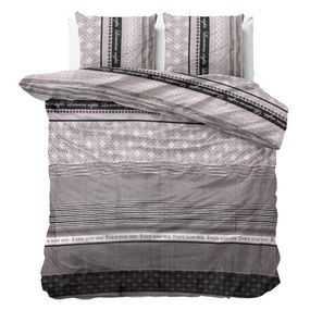 DomTextilu Luxusné posteľné obliečky v odtieňoch antracitovej farby 200 x 220 cm 36973
